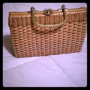 Vintage 1950-1960's Wicker Purse